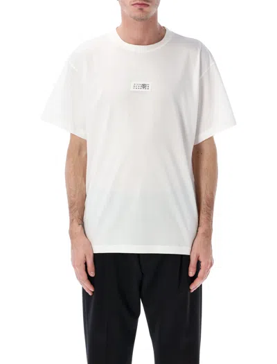 Mm6 Maison Margiela Mm6 By Maison Margiela Minimalist Logo Short Sleeve T-shirt In White