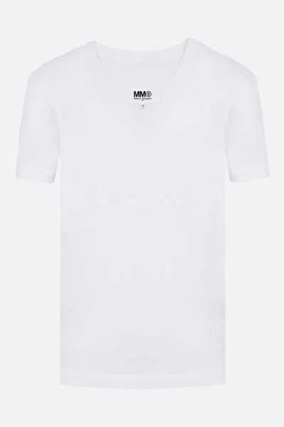 Mm6 Maison Margiela T-shirts And Polos In White