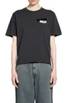 Mm6 Maison Margiela T-shirt With Numeric Patch And Tape Detail In Black
