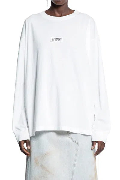 Mm6 Maison Margiela T-shirts & Tank Tops In White
