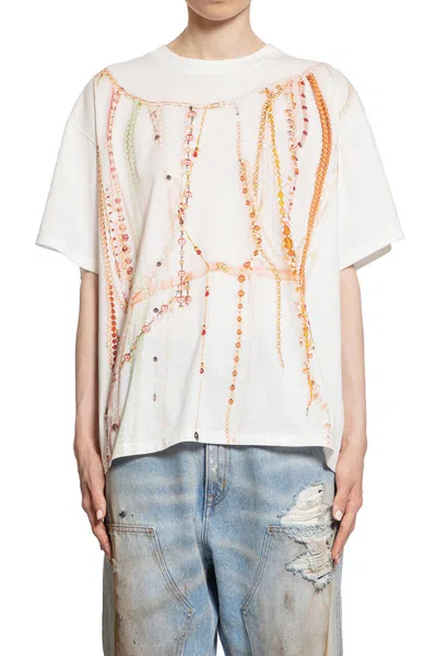 Mm6 Maison Margiela T-shirts & Tank Tops In White