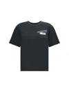 Mm6 Maison Margiela Slate Cotton T-shirt In Black