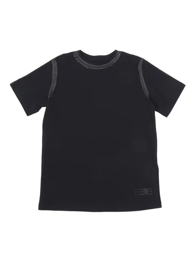 Mm6 Maison Margiela Kids' T-shirts In Black