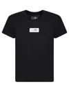 Mm6 Maison Margiela Numeric Signature Mm6 T-shirt In Black