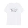 Mm6 Maison Margiela Mm6 By Maison Margiela Bunny T-shirt With Numeric Logo Print In White