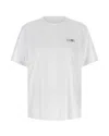 Mm6 Maison Margiela Mm6 By Maison Margiela Relaxed-fit Cotton T-shirt With Subtle Logo Detail In White