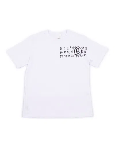 Mm6 Maison Margiela Kids' T-shirts In White