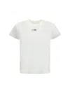 Mm6 Maison Margiela White Cotton Clothing T-shirts And Polos In White