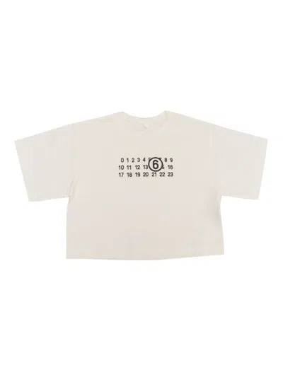 Mm6 Maison Margiela T-shirts In White