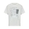 Mm6 Maison Margiela White T-shirt With Journalistic Print In White