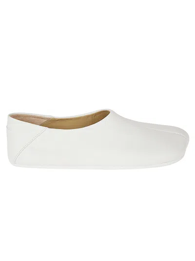 Mm6 Maison Margiela Flat Shoes In White