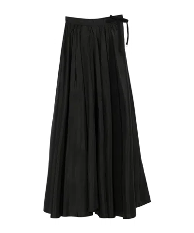 MM6 MAISON MARGIELA MM6 MAISON MARGIELA TAFFETA RUCHED MAXI SKIRT
