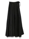 Mm6 Maison Margiela Taffeta Maxi Skirt In Schwarz