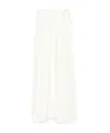 Mm6 Maison Margiela Flowy Sheer Overlay Maxi Skirt In White
