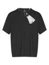 Mm6 Maison Margiela Tag-print T-shirt In Black