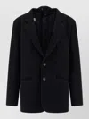 Mm6 Maison Margiela Tailored Blazer Featuring Structured Back Panel In Black
