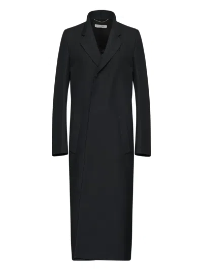 Mm6 Maison Margiela Tailored Coat In Black