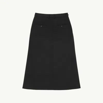 Mm6 Maison Margiela Tailored Midi Skirt In Black