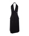 Mm6 Maison Margiela Tailored Sleeveless Coat In Black