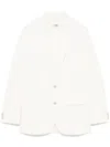 Mm6 Maison Margiela Mm6 By Maison Margiela Tailored White Jacket With Button Fastening In White