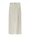 Mm6 Maison Margiela Tailored Wide-leg Trousers In White