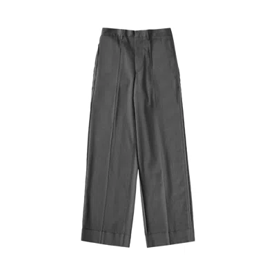Pre-owned Mm6 Maison Margiela Tailored Wool Pants 'dark Grey Melange' | Men's Size 46 In Gray