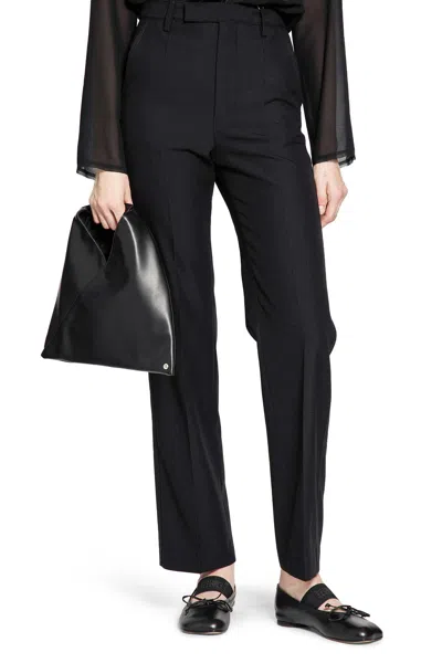 Mm6 Maison Margiela Tailored Wool Trousers In Black