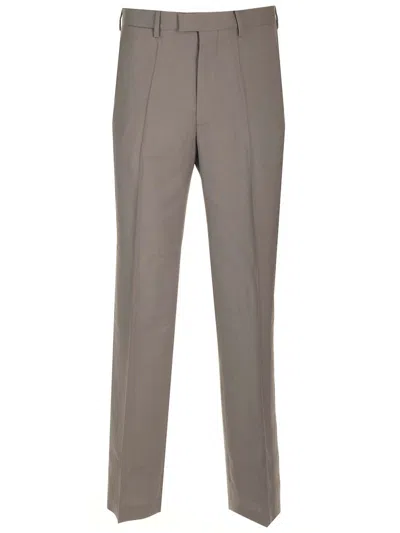 Mm6 Maison Margiela Tailored Wool Trousers Brown In Gray