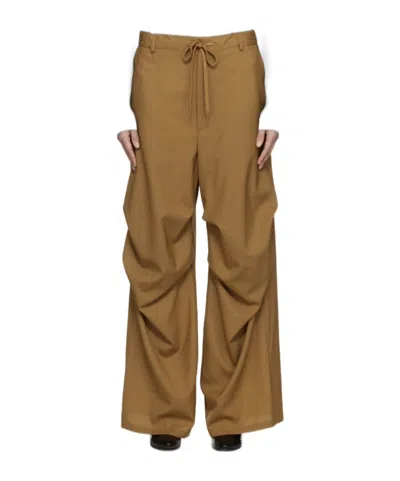 MM6 MAISON MARGIELA TAILORING WOOL CANVAS TROUSERS