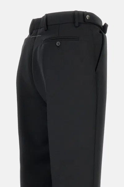 Mm6 Maison Margiela Taiolred Truosers In Black
