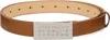 Mm6 Maison Margiela Tan Numeric Belt