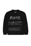 Mm6 Maison Margiela Relaxed Fit Sweater With Tape Detail In Black