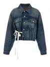 Mm6 Maison Margiela Mm6 By Maison Margiela Tape Denim Jacket In Blue