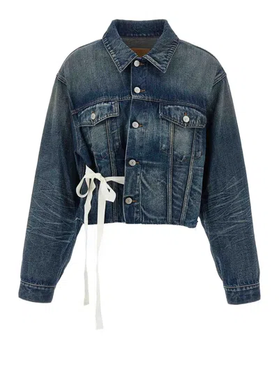 MM6 MAISON MARGIELA CHAQUETA VAQUERA - AZUL