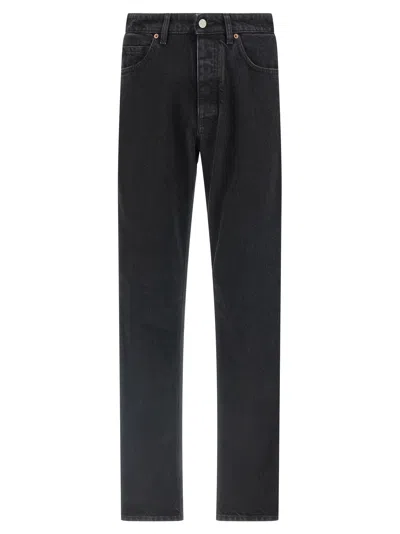 Mm6 Maison Margiela Taped Jeans In Black