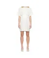 Mm6 Maison Margiela Crew-neck Cotton T-shirt Elastic Waistband In White