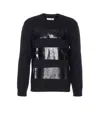 Mm6 Maison Margiela Relaxed Fit Sweater With Tape Detail In Black
