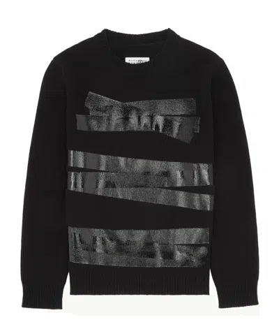 MM6 MAISON MARGIELA TAPED LABEL WOOL JUMPER