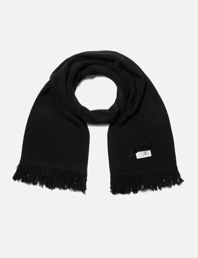 Mm6 Maison Margiela Taped Label Wool Scarf