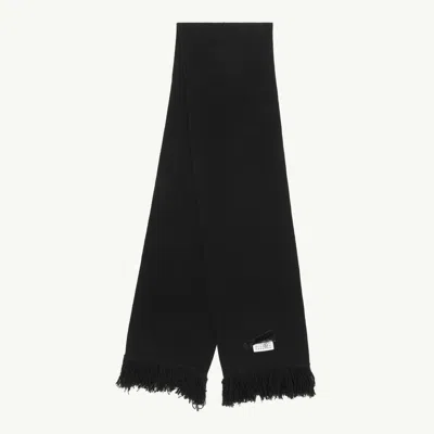 MM6 MAISON MARGIELA TAPED LABEL WOOL SCARF