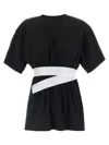 Mm6 Maison Margiela Tape-embellished T-shirt In Black
