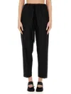 Mm6 Maison Margiela Pantaloni Nero In Black