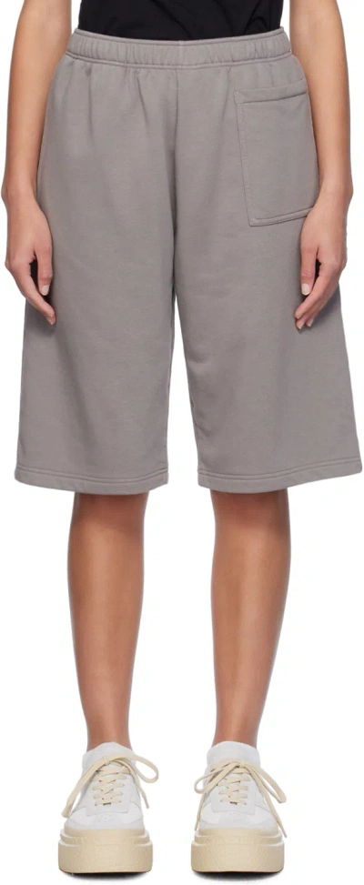 Mm6 Maison Margiela Taupe Drawstring Shorts In 803 Taupe