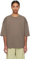 Mm6 Maison Margiela Taupe Dropped Shoulder T-shirt In 803 Taupe