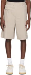Mm6 Maison Margiela Taupe Pocket Shorts In 115m Taupe