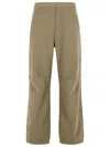 Mm6 Maison Margiela Comfortable Straight Leg Polyester Trousers In Brown