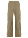 Mm6 Maison Margiela Comfortable Straight Leg Polyester Trousers In Brown