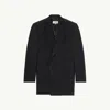 Mm6 Maison Margiela Technical Poplin Blazer Dress In Black