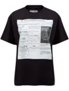 Mm6 Maison Margiela Text-print T-shirt In Schwarz