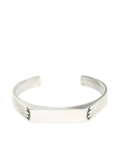 Mm6 Maison Margiela Textured Cuff Bracelet In Multi